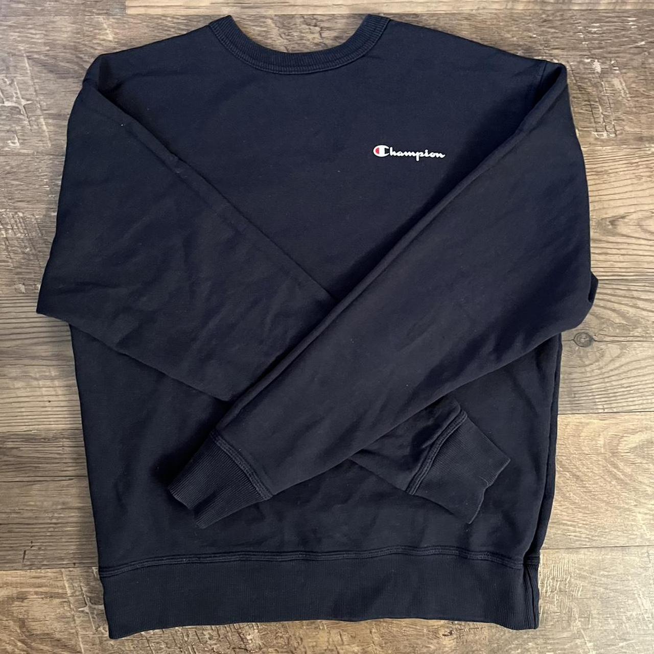 Navy Champion crewneck sweatshirt. Never worn medium. - Depop