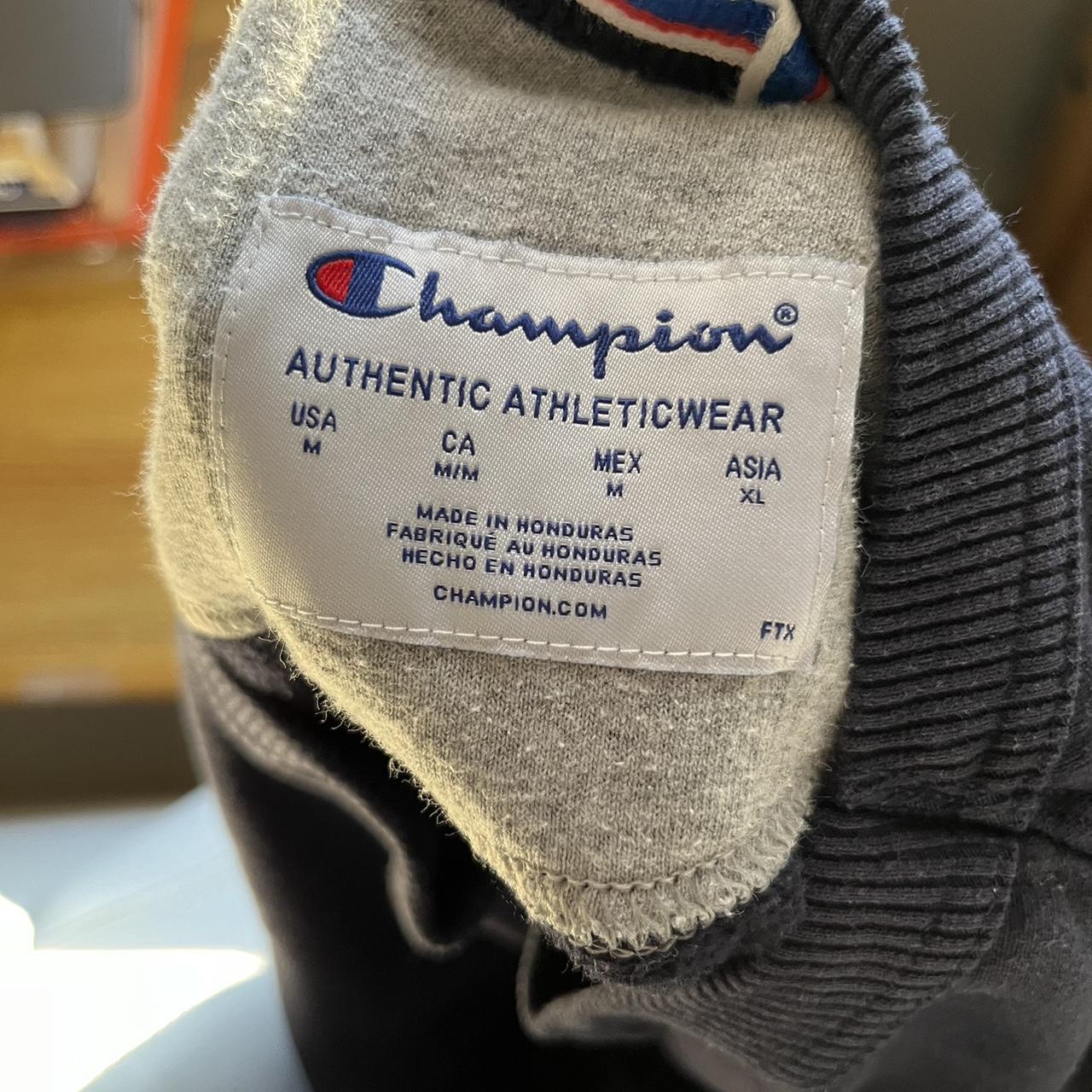 Navy Champion crewneck sweatshirt. Never worn medium. - Depop