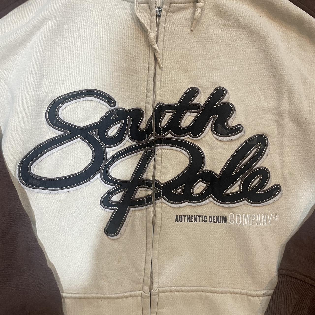 90's south pole authentic full zip 2xl fits like a XL/L | Depop