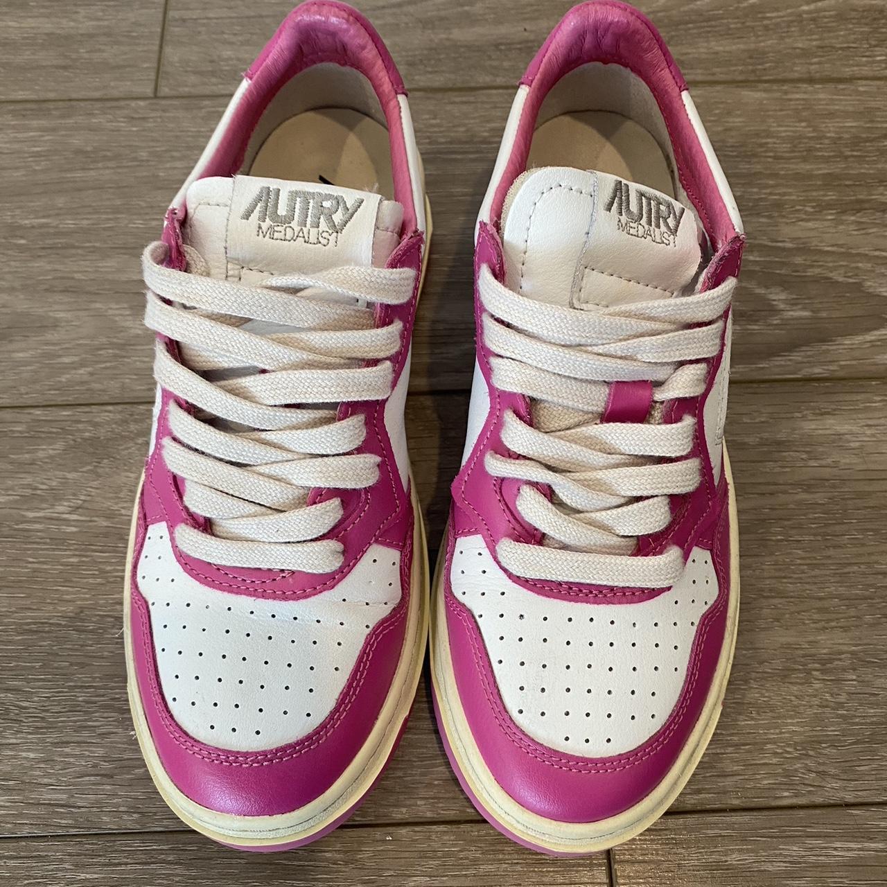 AUTRY ★韓国より迅速発送★ 'Autry 01' sneakers Pink Hot pink/white Autry sneakers | size 38 | Brand new, | Depop