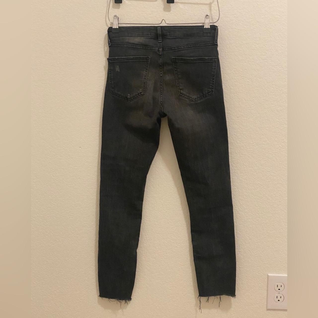 Video attached >Zara AnkleLength Jeans with Raw... Depop