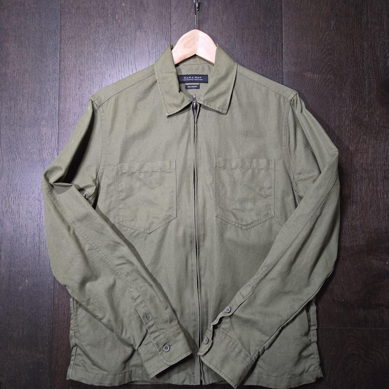 Zara man green outlet jacket