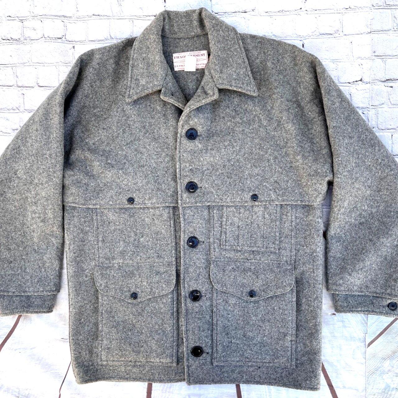 Mens FILSON Rare Gray Double Mackinaw Cruiser Coat... - Depop