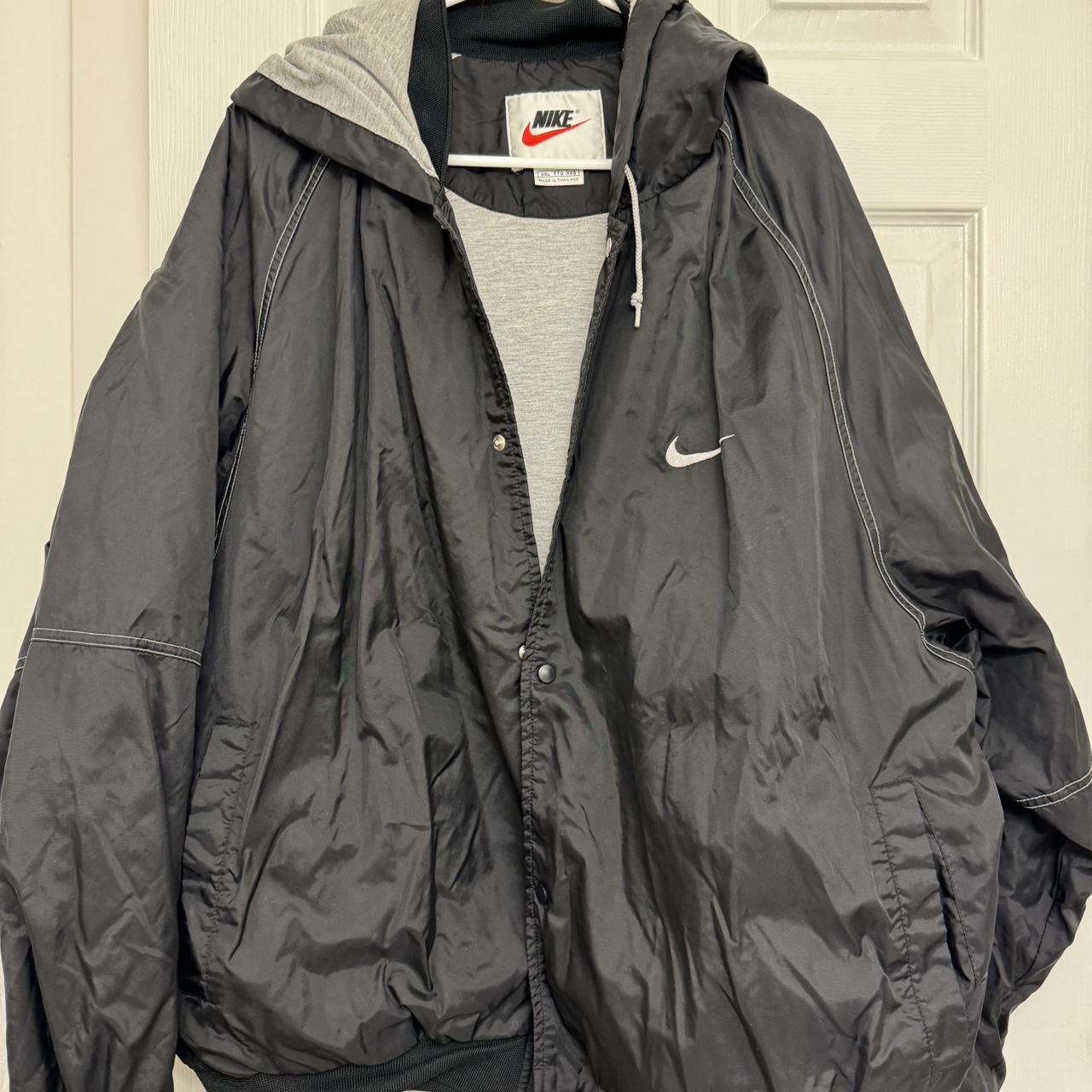 S Vintage Nike Swoosh Puffy Wind Breaker Oversized Depop