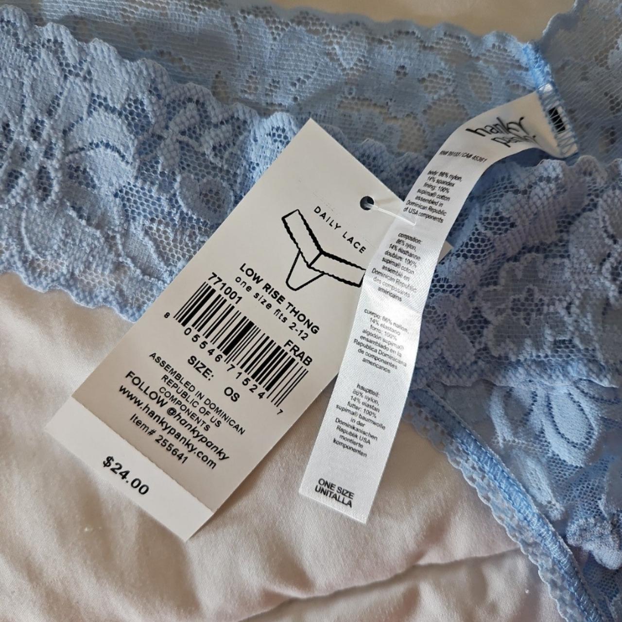 Brand new with tags light blue lace Hanky Panky... - Depop