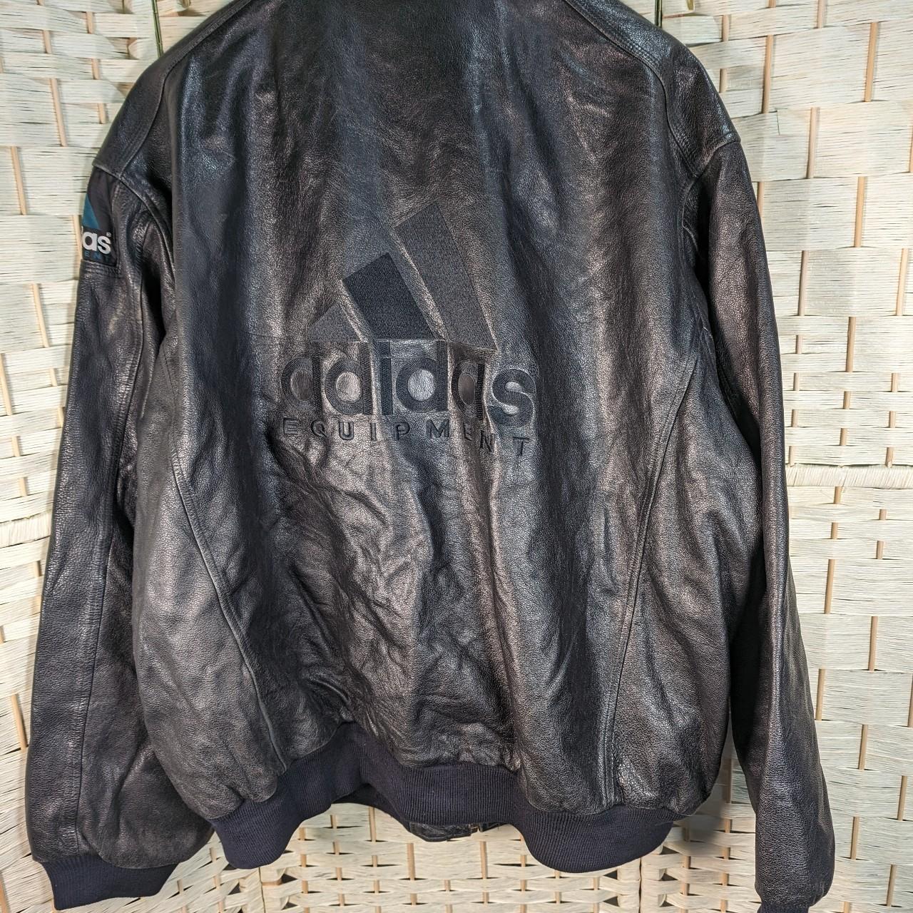 Adidas equipment shop leather jacket