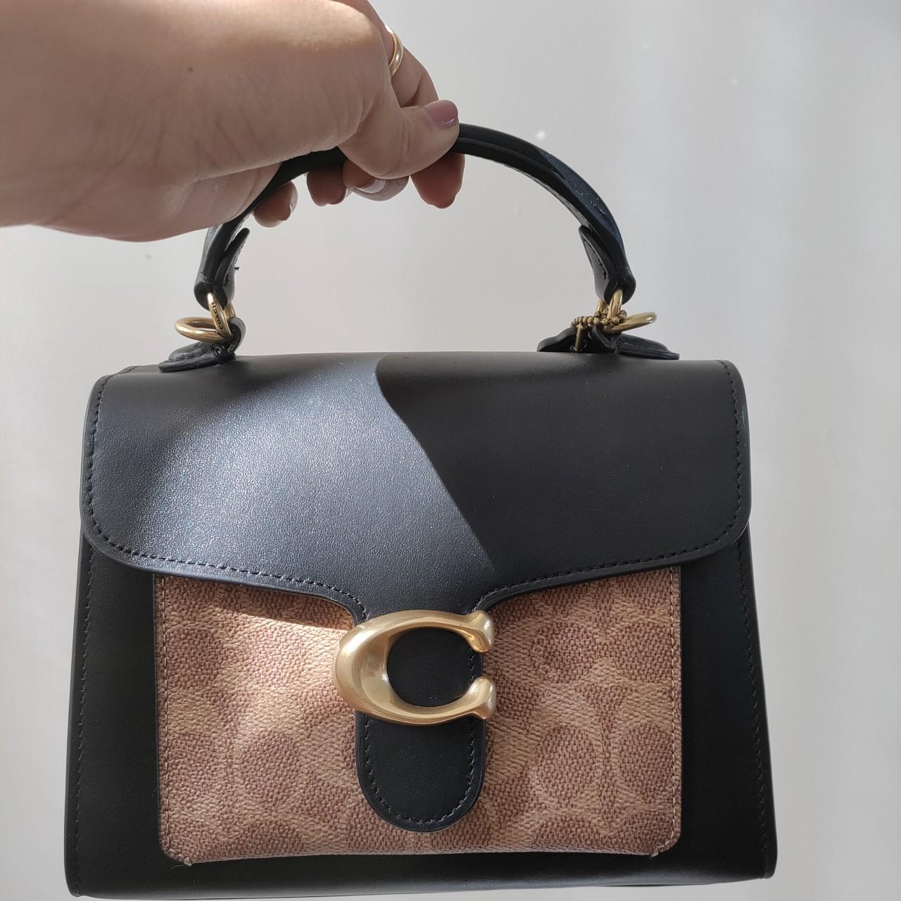 Coach Tabby 20 In Signature Canvas tan/black In | Depop