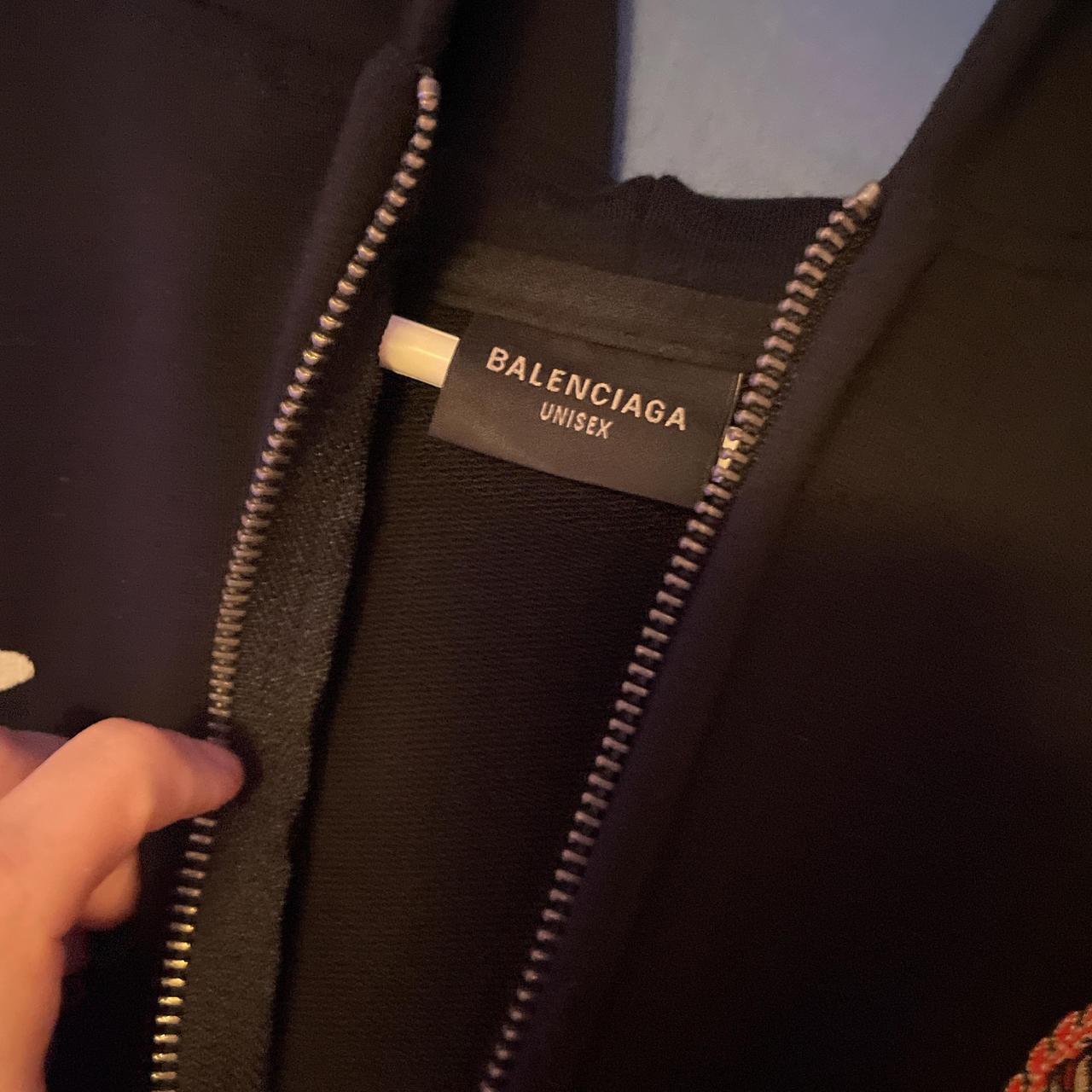 balenciaga paris soccer hoodie size small fits