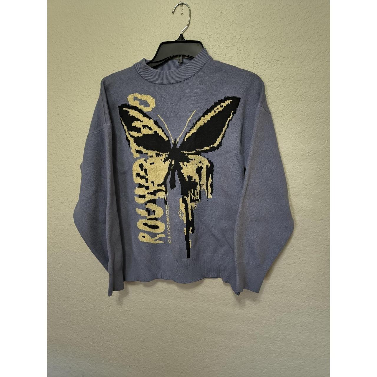 Source Unknown Women's Sweater - Blue - 12 – Butt… - image 1