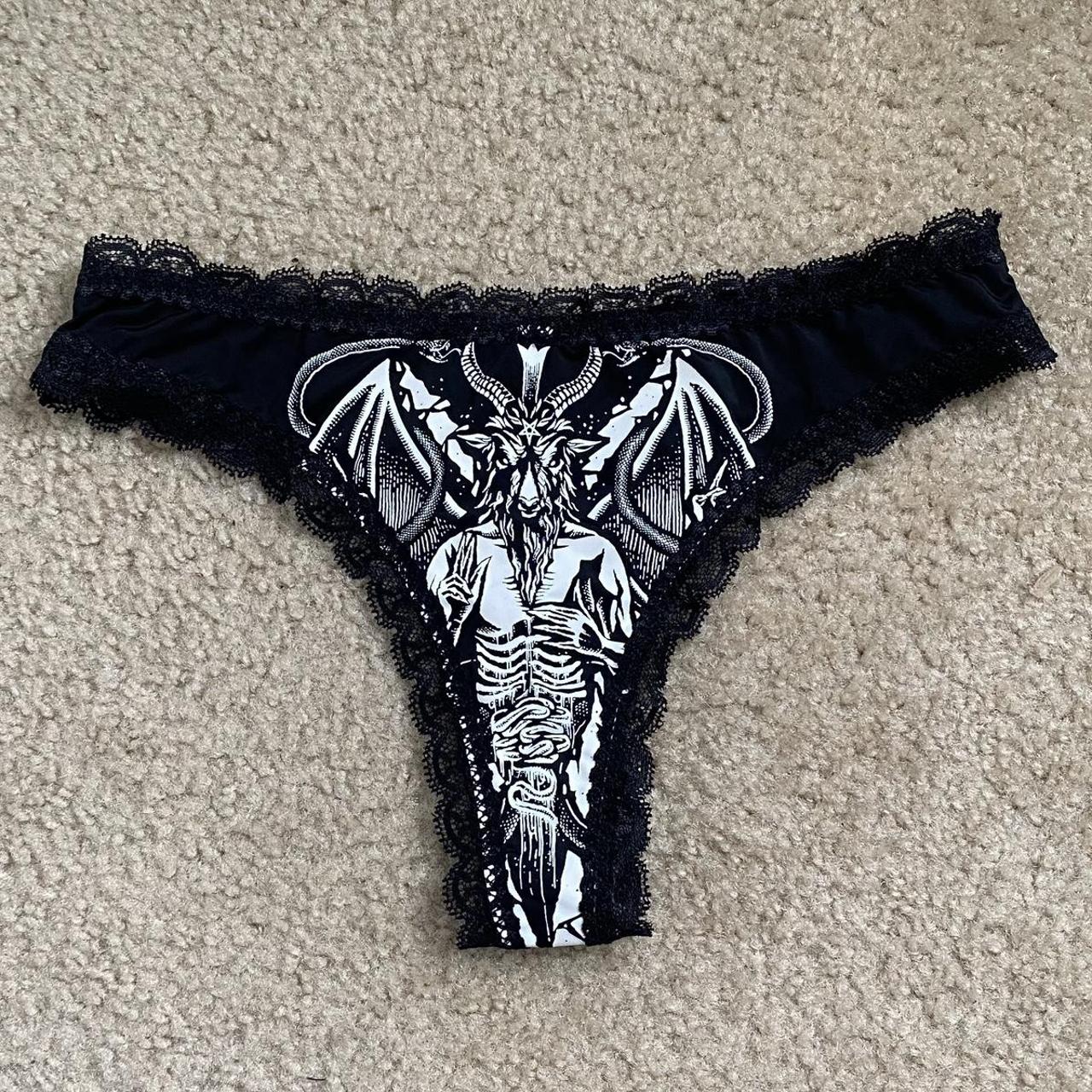 Killstar Womens Black And White Panties Depop