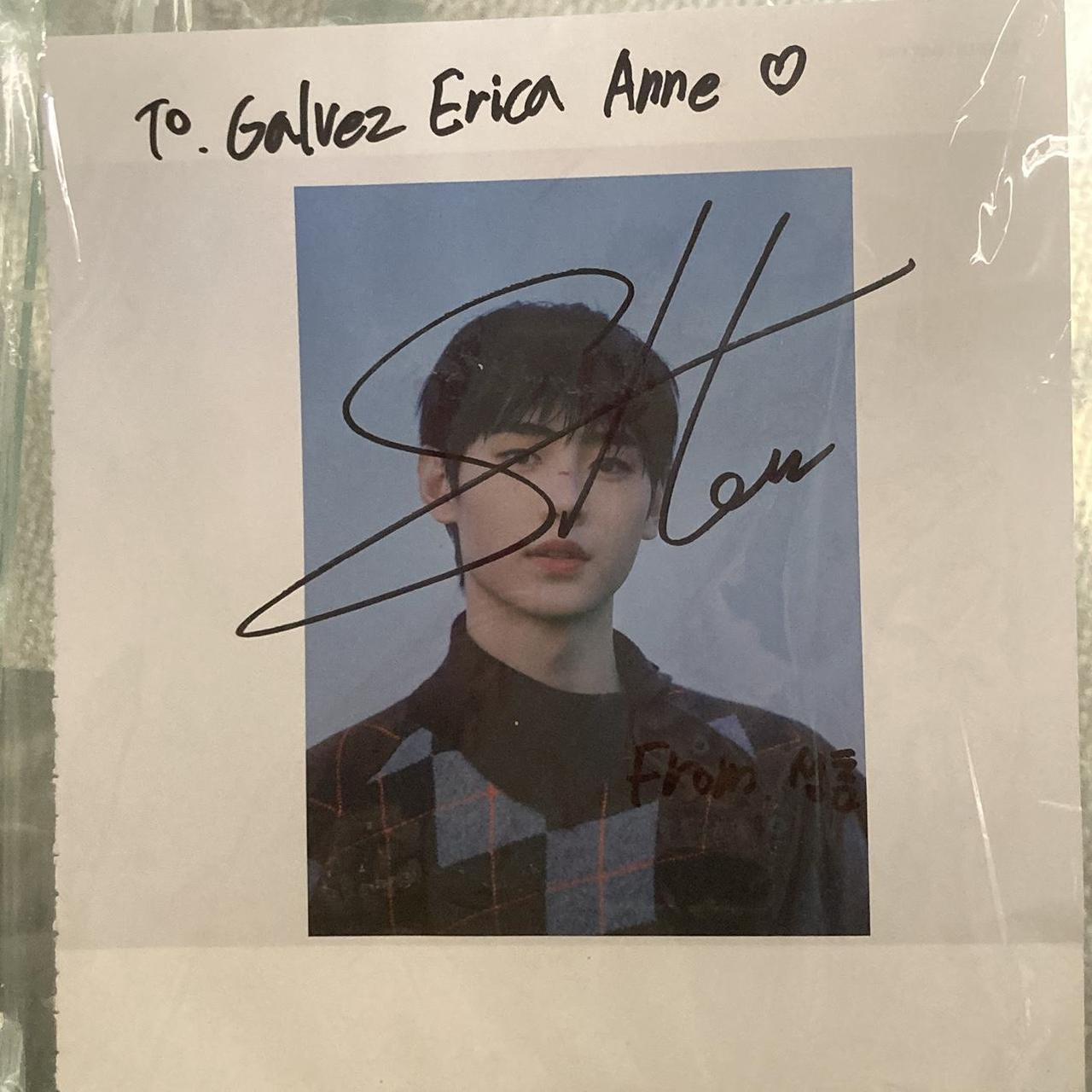Enhypen Sunghoon signed page! Includes his signature | Depop