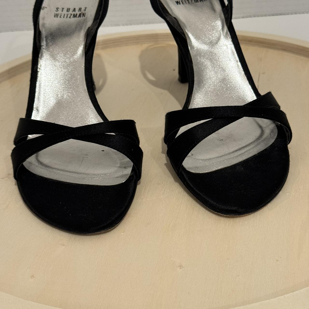 Stuart Wietzman sling back satin shoes with “2... - Depop