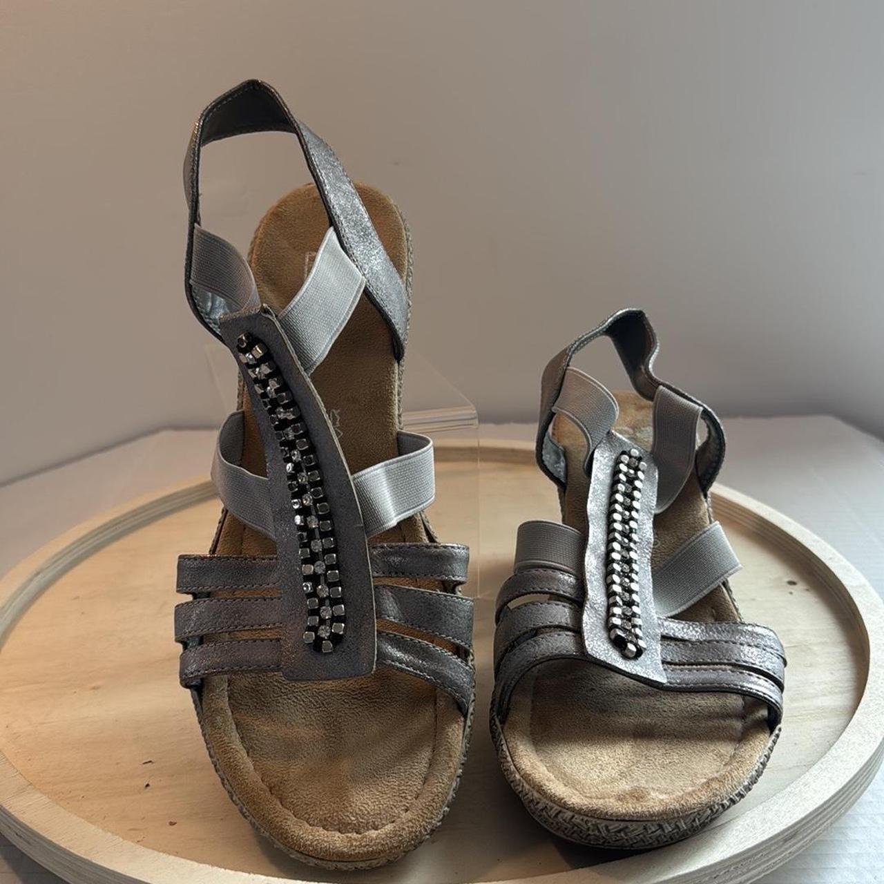 rieker silver trainers