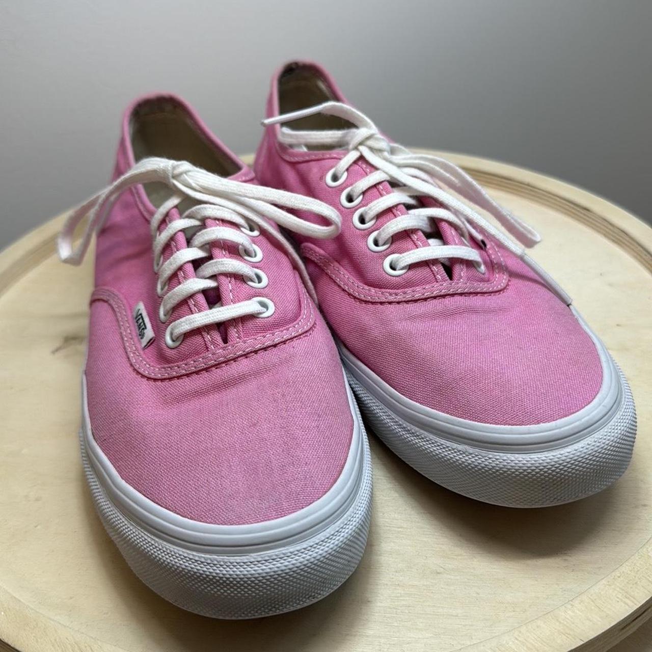 Vans Off The Wall Pink Lace Up Sneakers Size 7.5 for