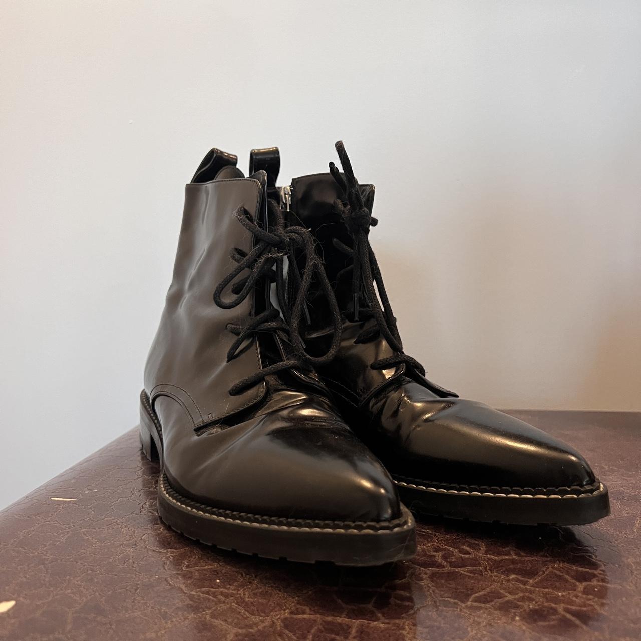 Inch2 Shoes INCH2 Patent Leather, Handmade, Pointed Depop