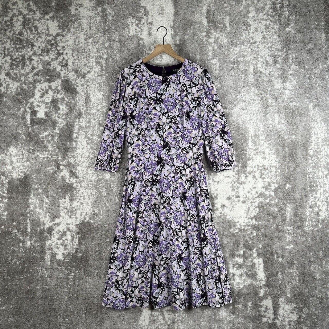 Lauren ralph lauren purple dress online