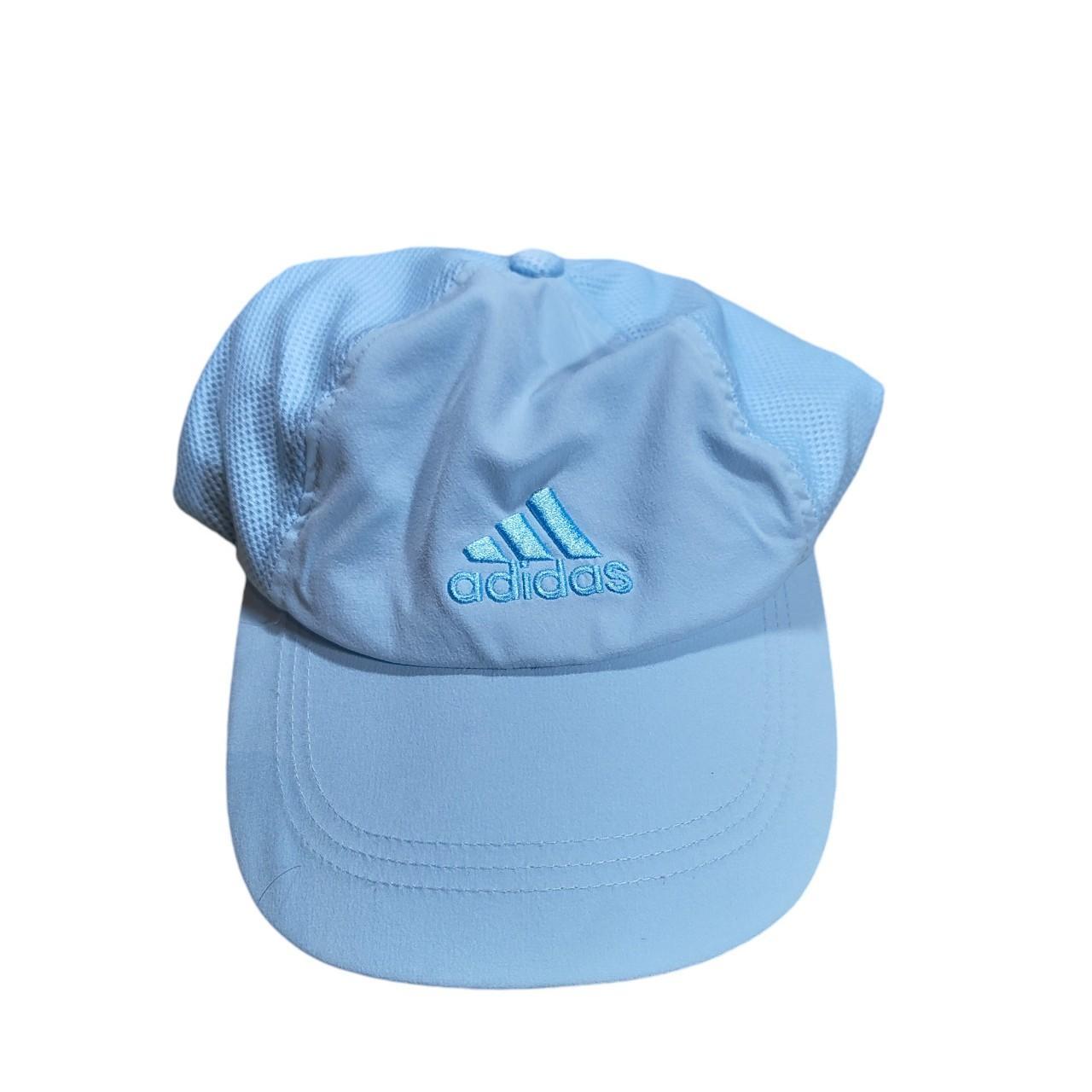 Adidas baby blue climate cool baseball cap. Depop