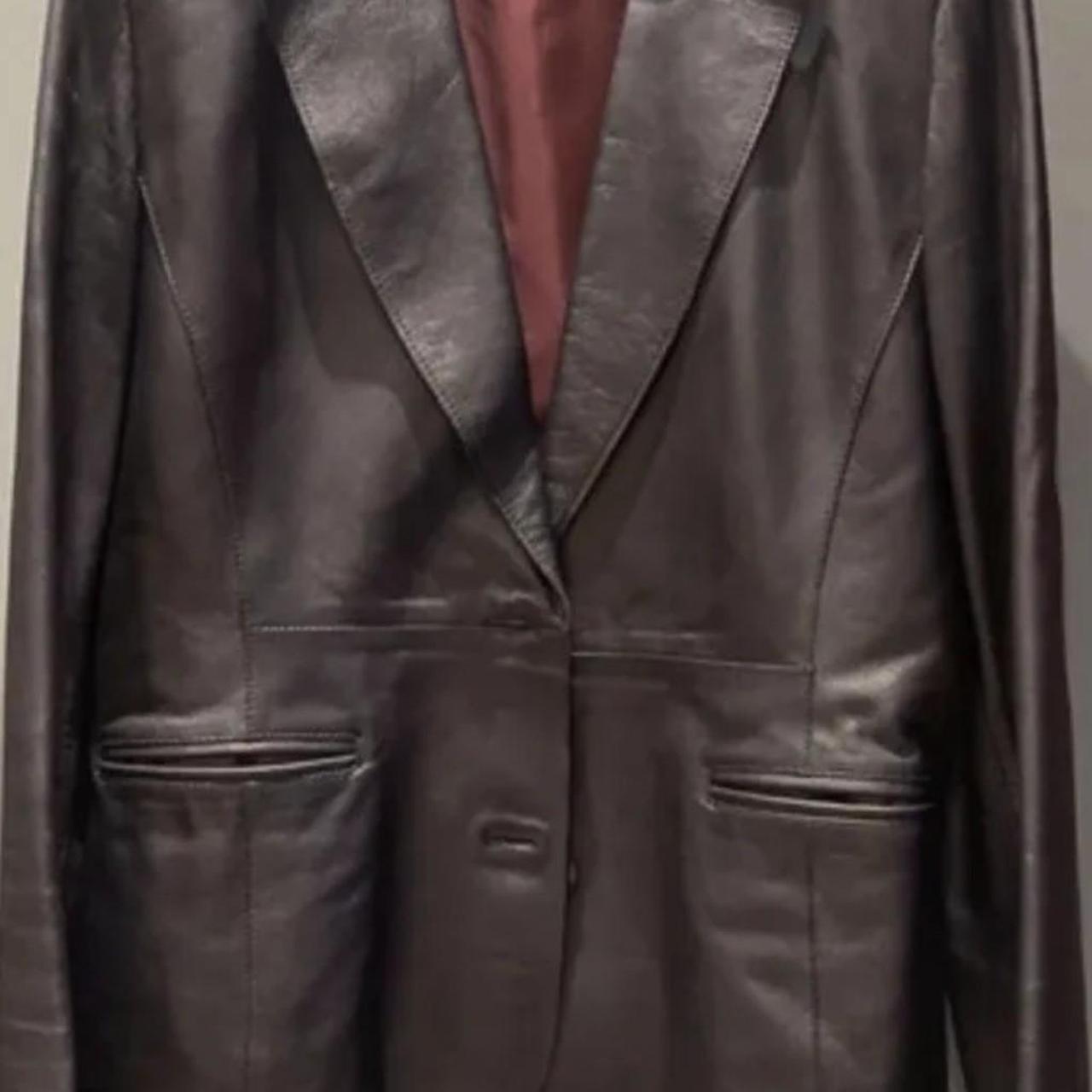 Jeff banks leather outlet jacket