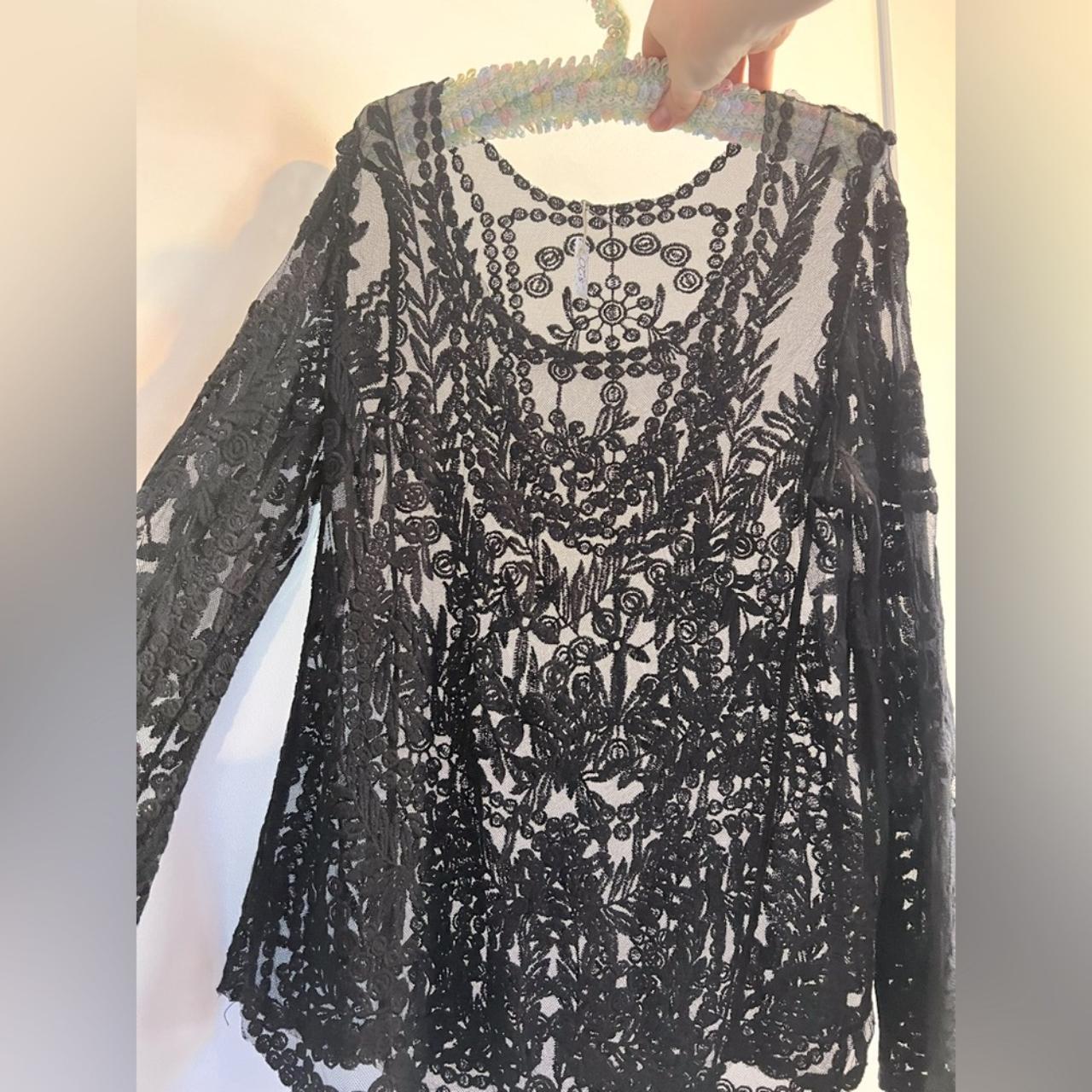 🖤 Gorgeous Black Lace Top 🖤 Stunning lace top.... - Depop