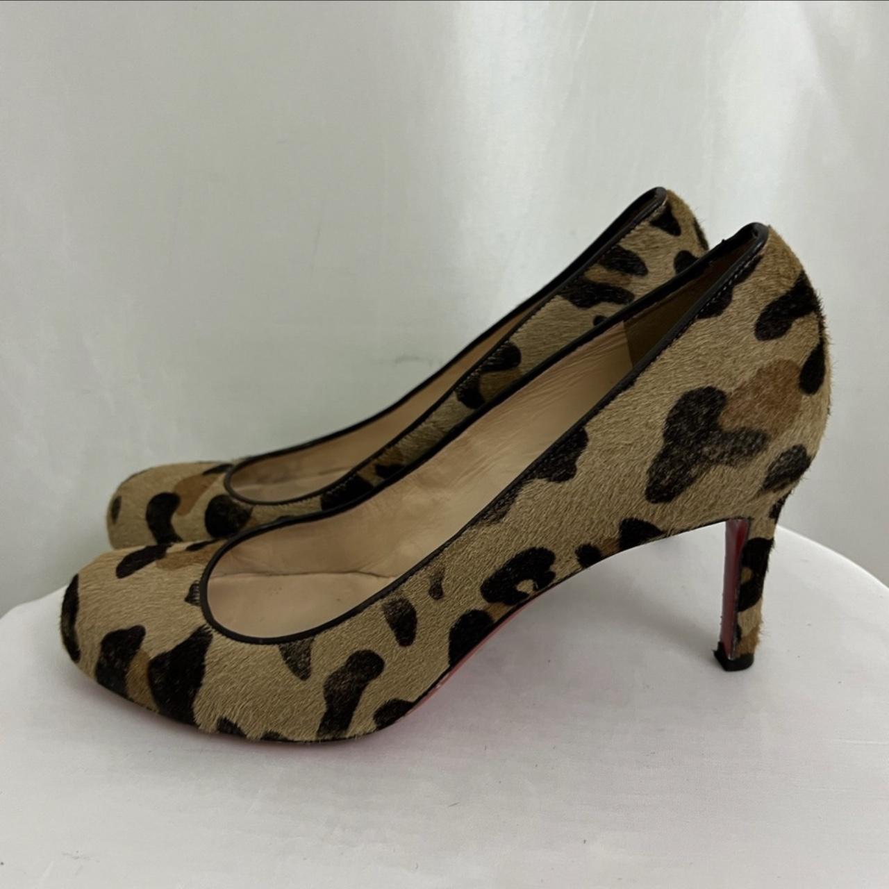 Christian Louboutin Leopard Print Heels. Size 37