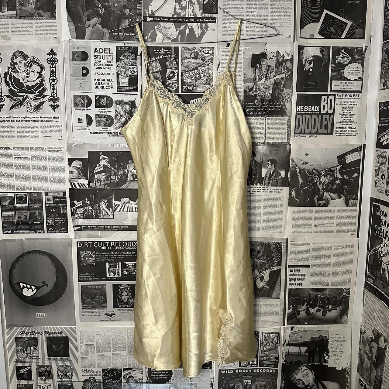 vintage Delicates slip dress. There are some dents... - Depop