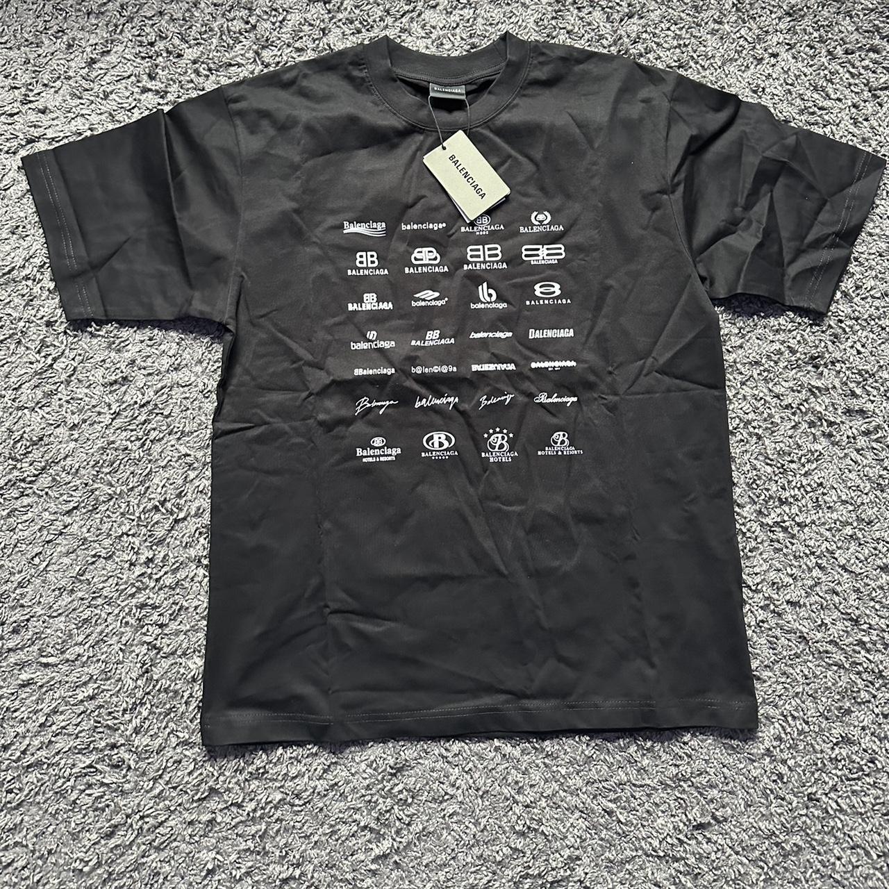 Balenciaga Archives Black Tee NWT Small | Depop