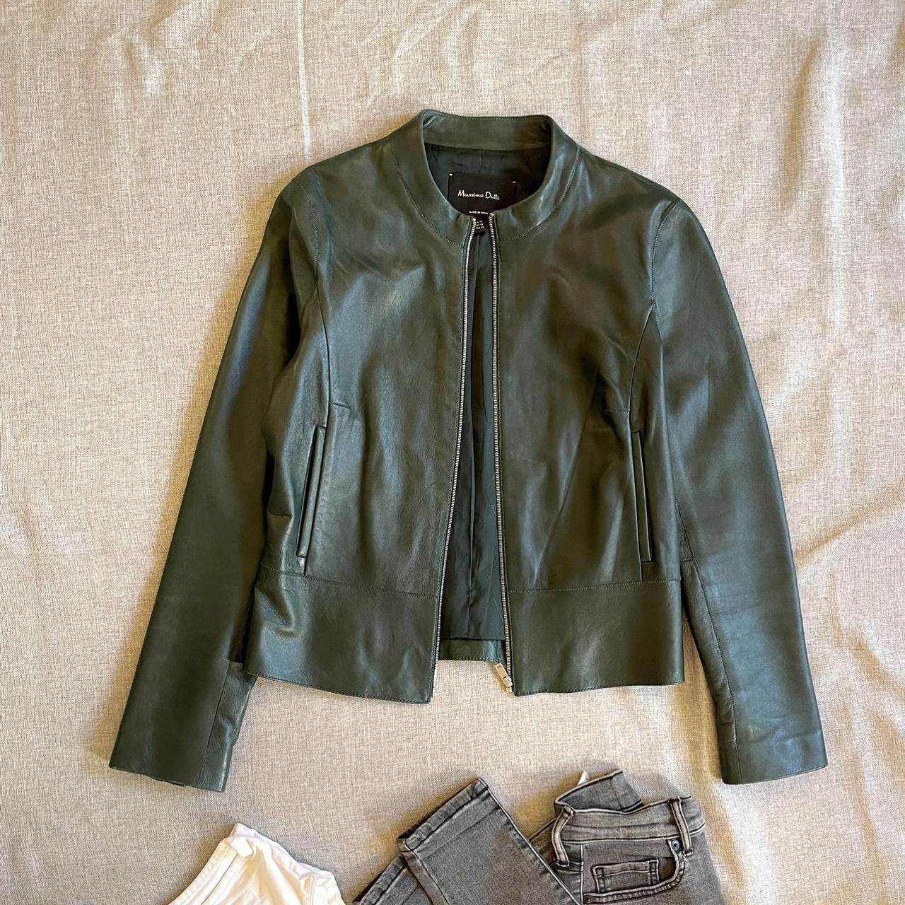 Massimo dutti green outlet jacket