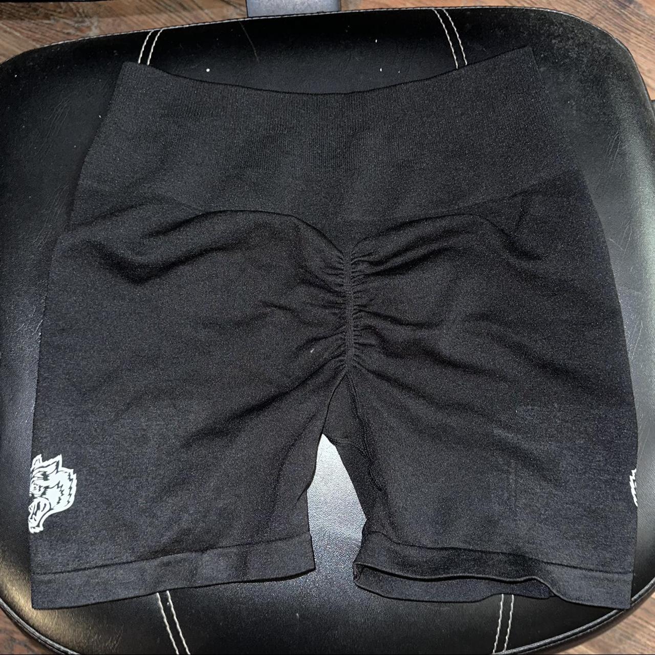 Darc Sport Black Scrunch Shorts size Medium Depop