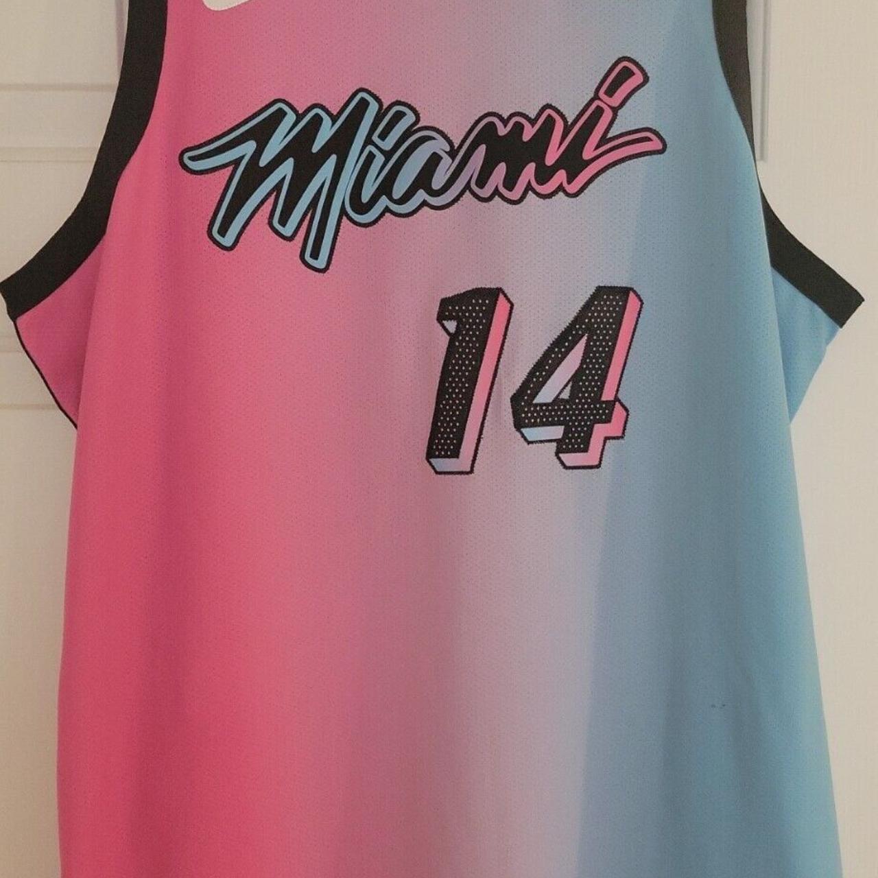 Authentic Miami Heat Tyler Herro Vice Versa City... - Depop