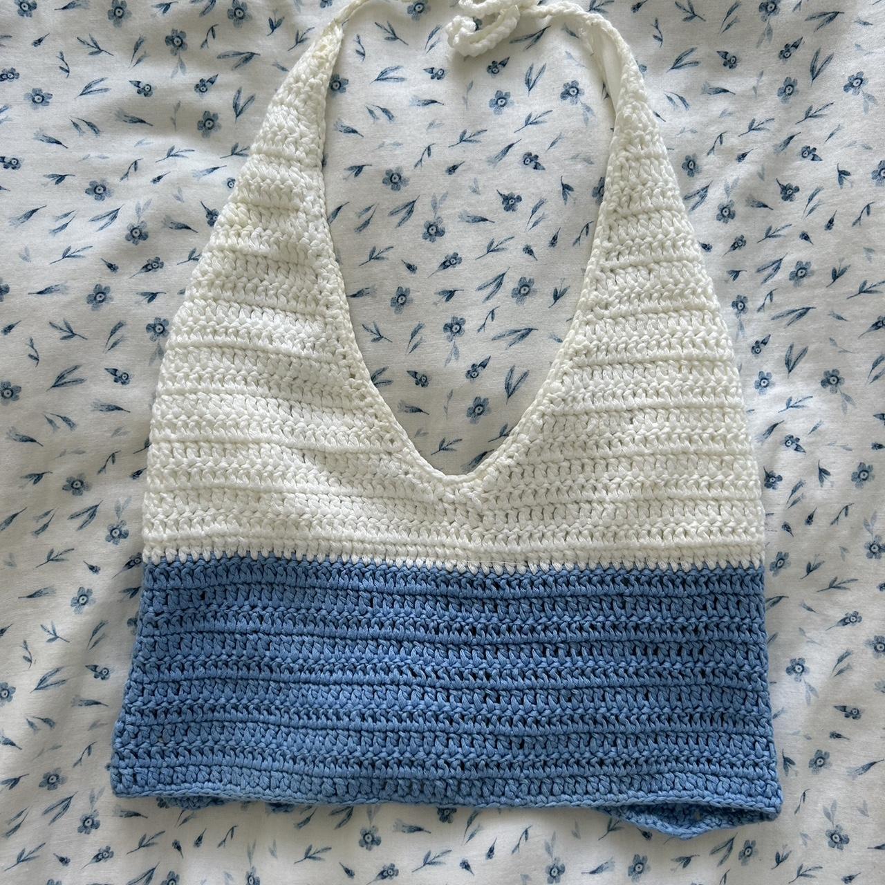 Glassons crochet halter top 🪻worn once🪻 Depop