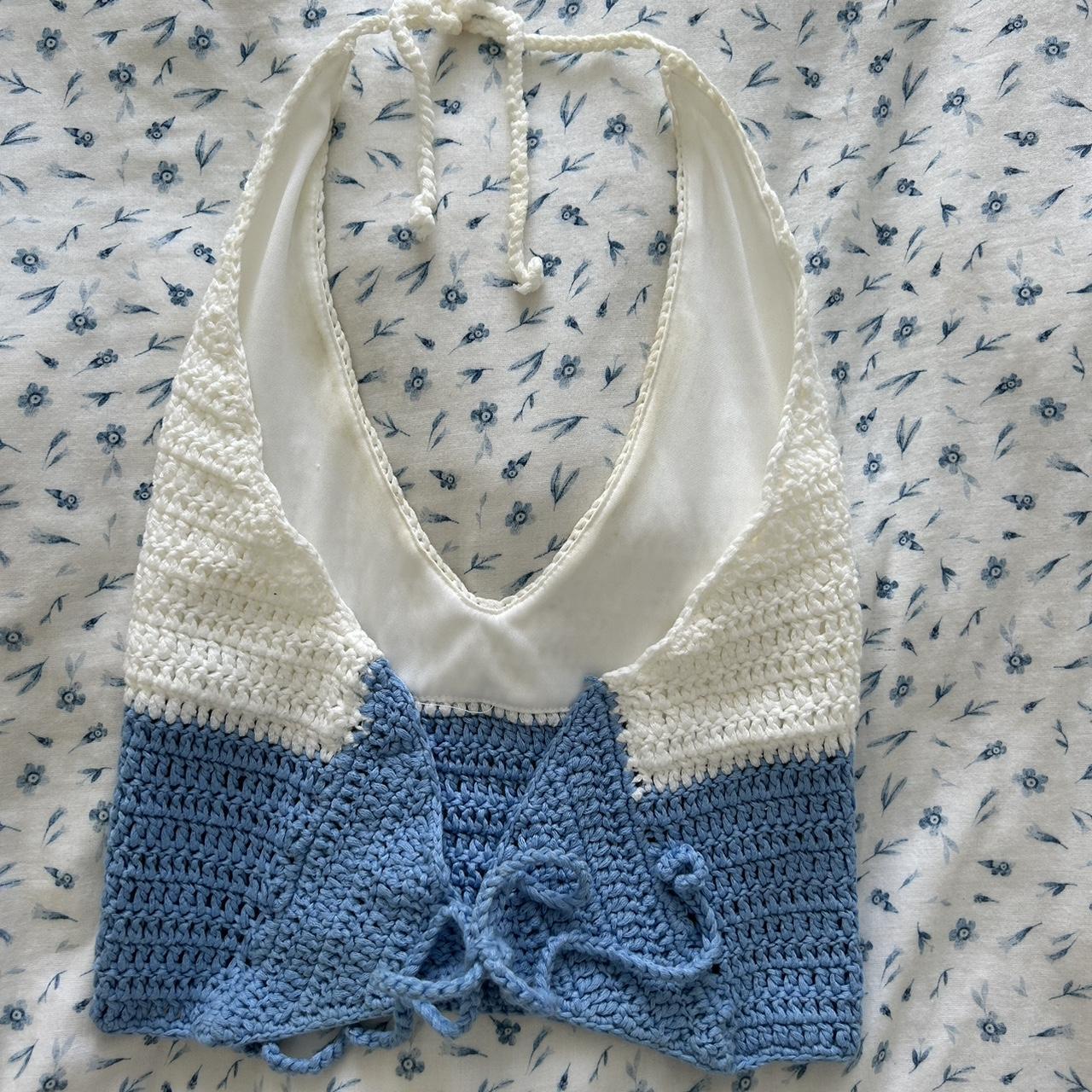 Glassons crochet halter top 🪻worn once🪻 Depop