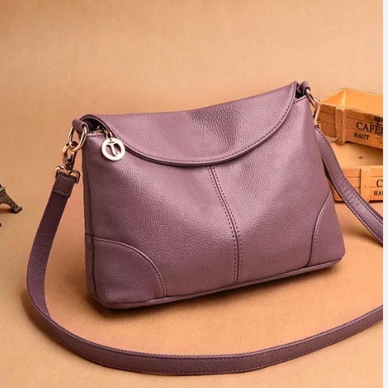 Kedzie CrossBody Bag Purple The size is: - Depop