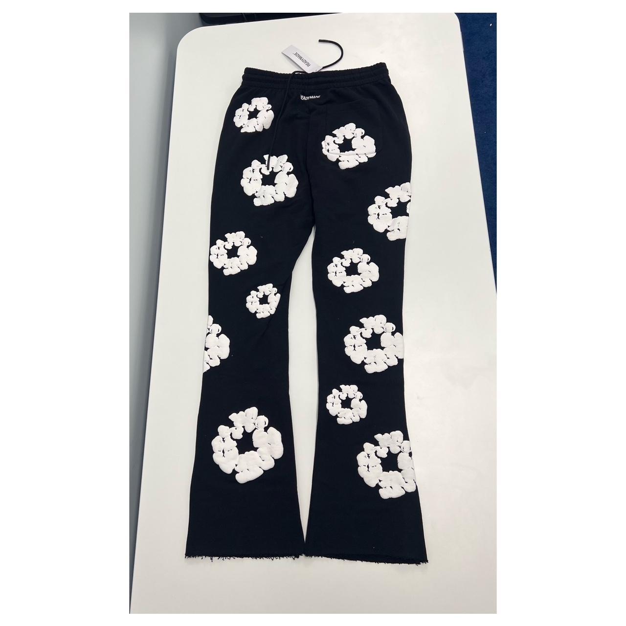 Denim Tears Sweatpants. Black cotton wreath... - Depop