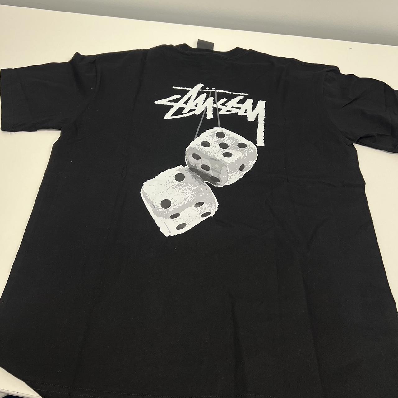 Stussy Fuzzy Dice Tee, Black. 1904765-BLK. Stussy... - Depop