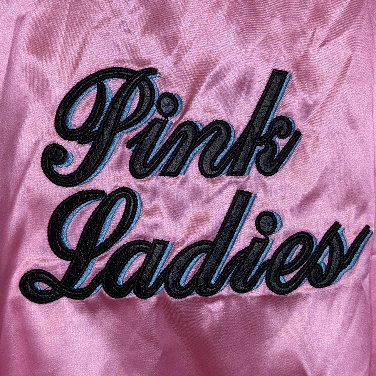 Pink Ladies Costume bright pink bomber jacket. Adult. Depop