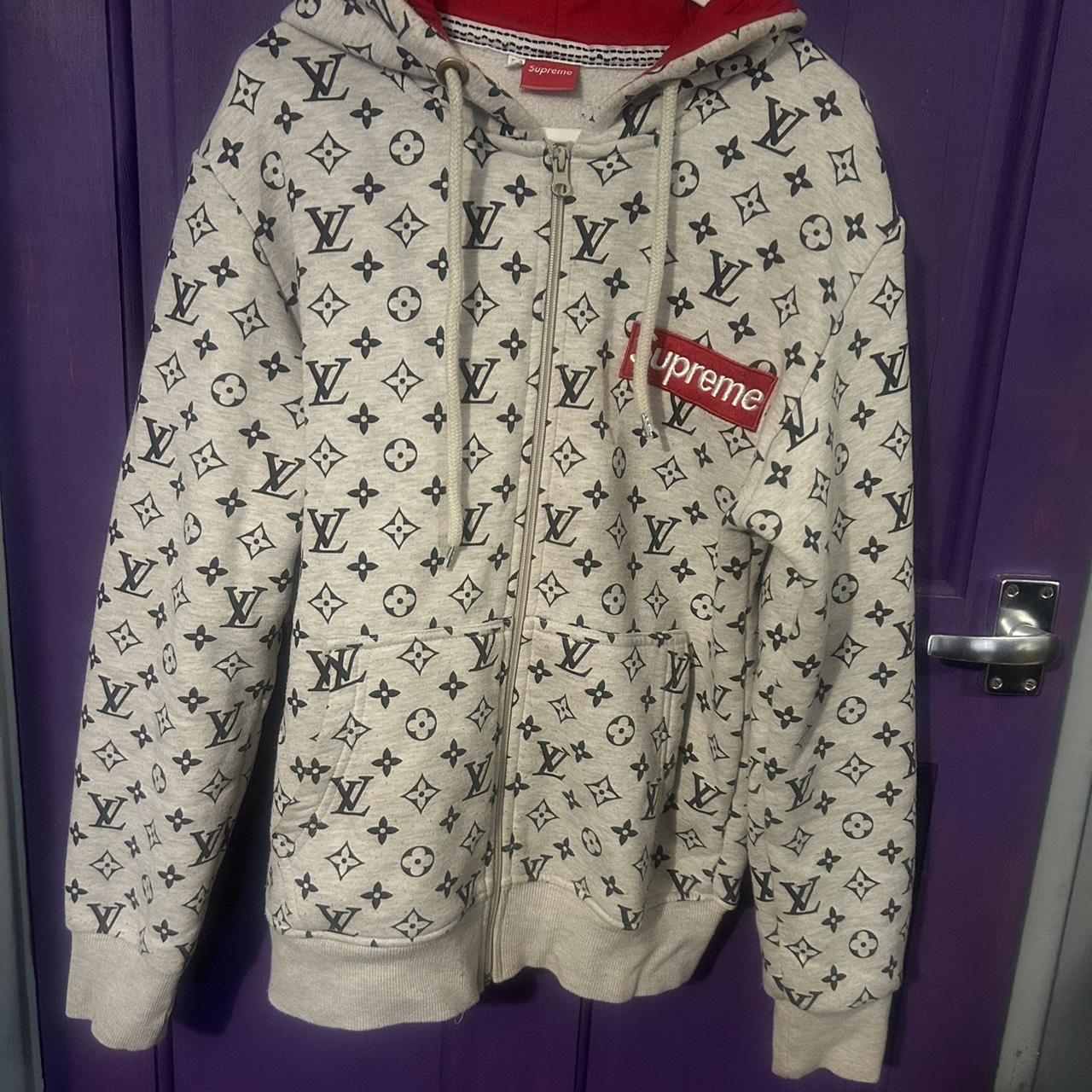 Louis Vuitton hooded jacket Size L Smoke free home - Depop