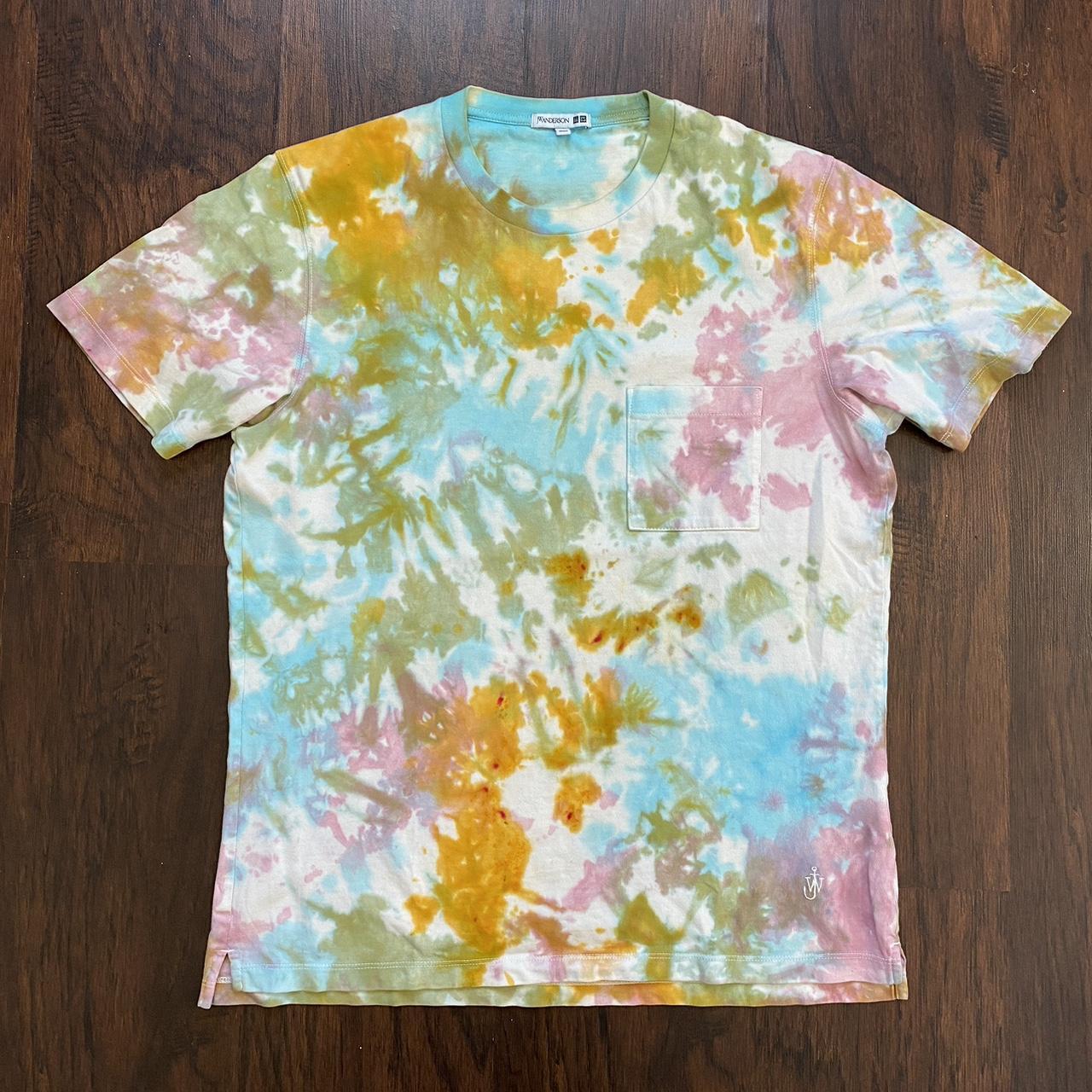 Custom tie dye Uniqlo x JW Anderson T-shirt. #uniqlo - Depop