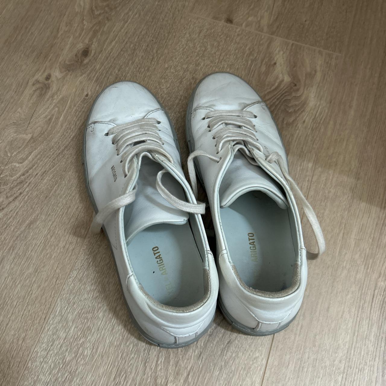 Axel Arigato trainers in white leather grey sole Depop