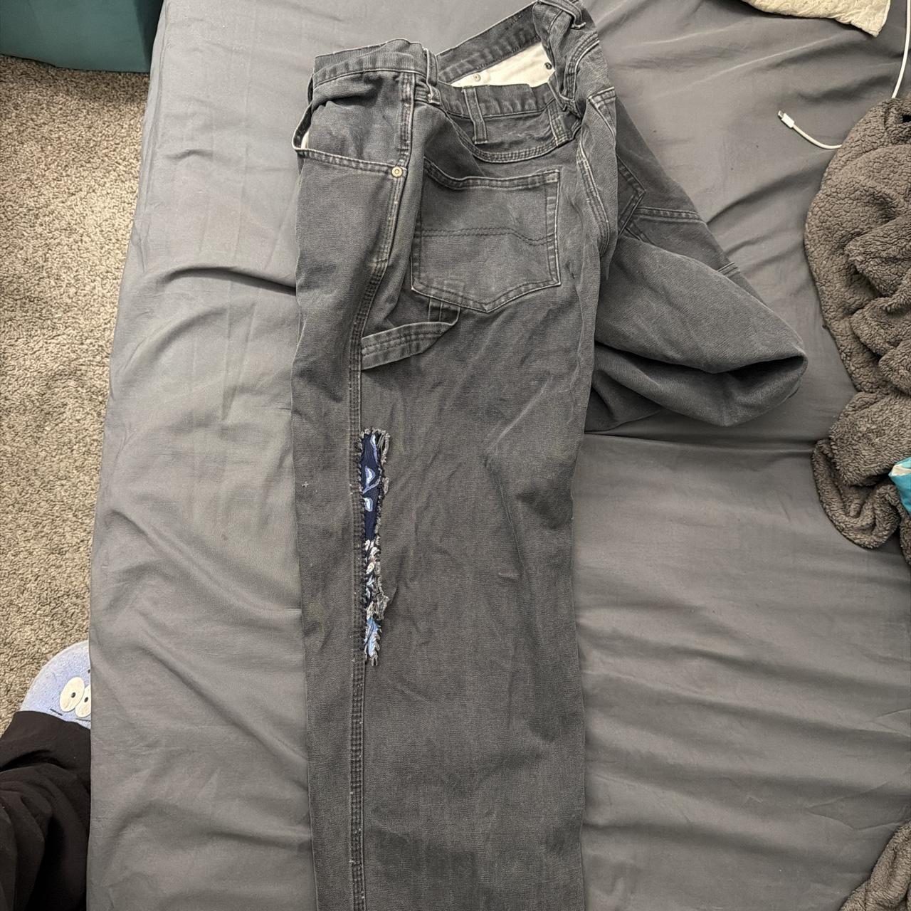 Jesse james men's grey and black jeans
