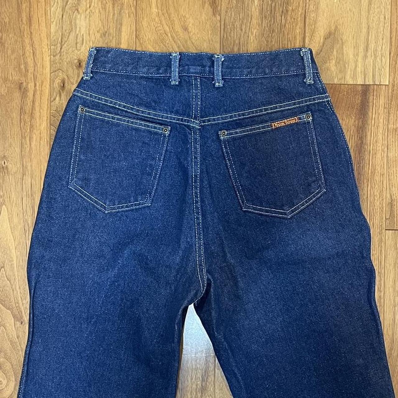 bonjour authentic 70s jeans size says 12 but... Depop