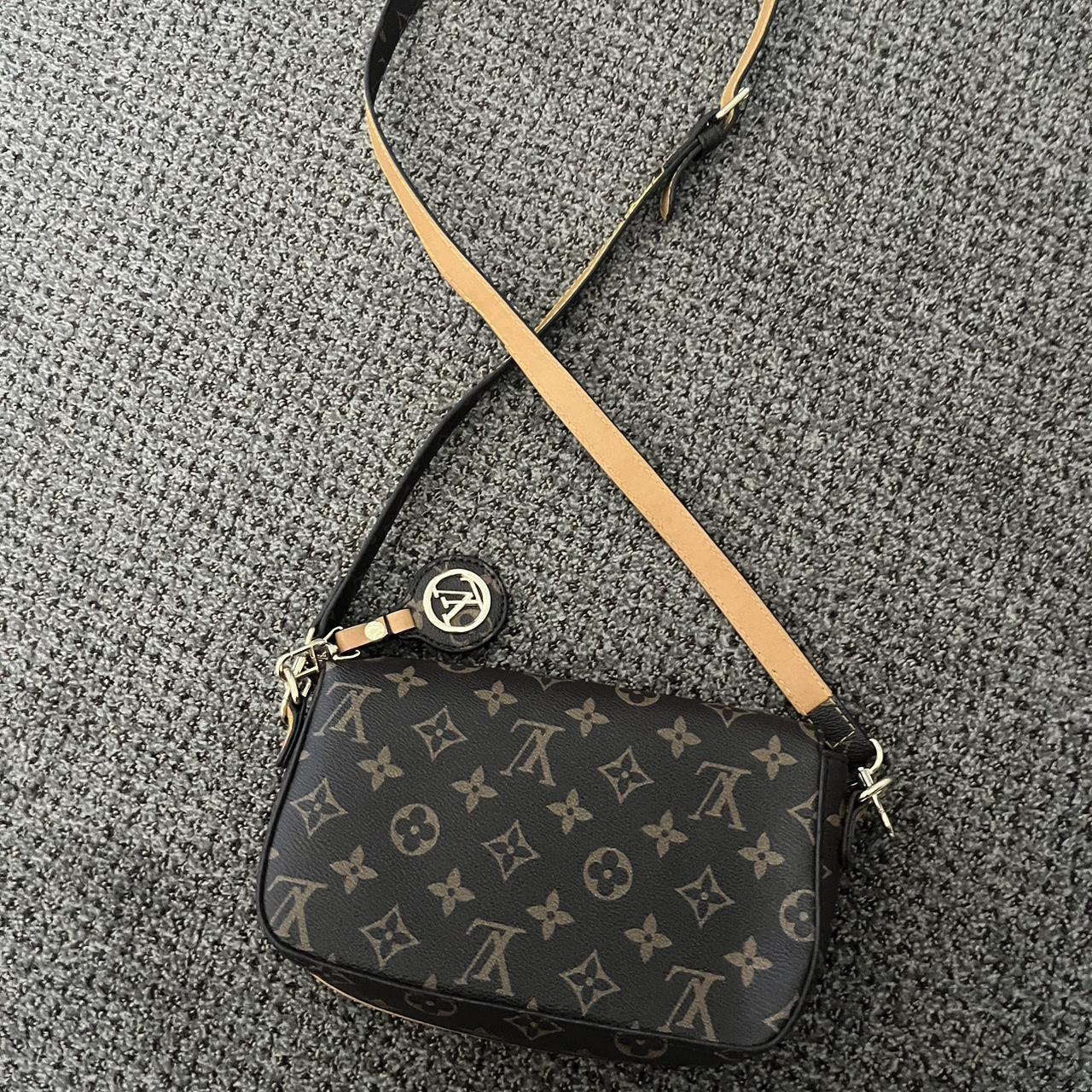 Imitation Luis Vuitton handbag Pink leather with - Depop
