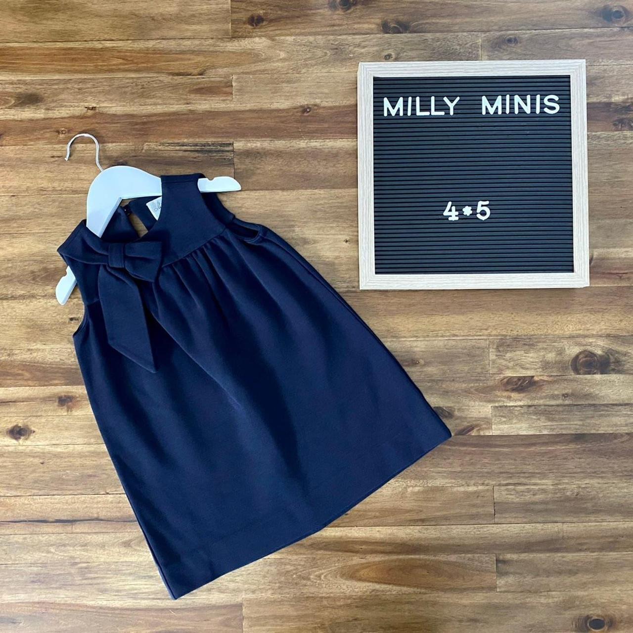 Buying Milly Minis Navy Bow Shift Dress 4/5