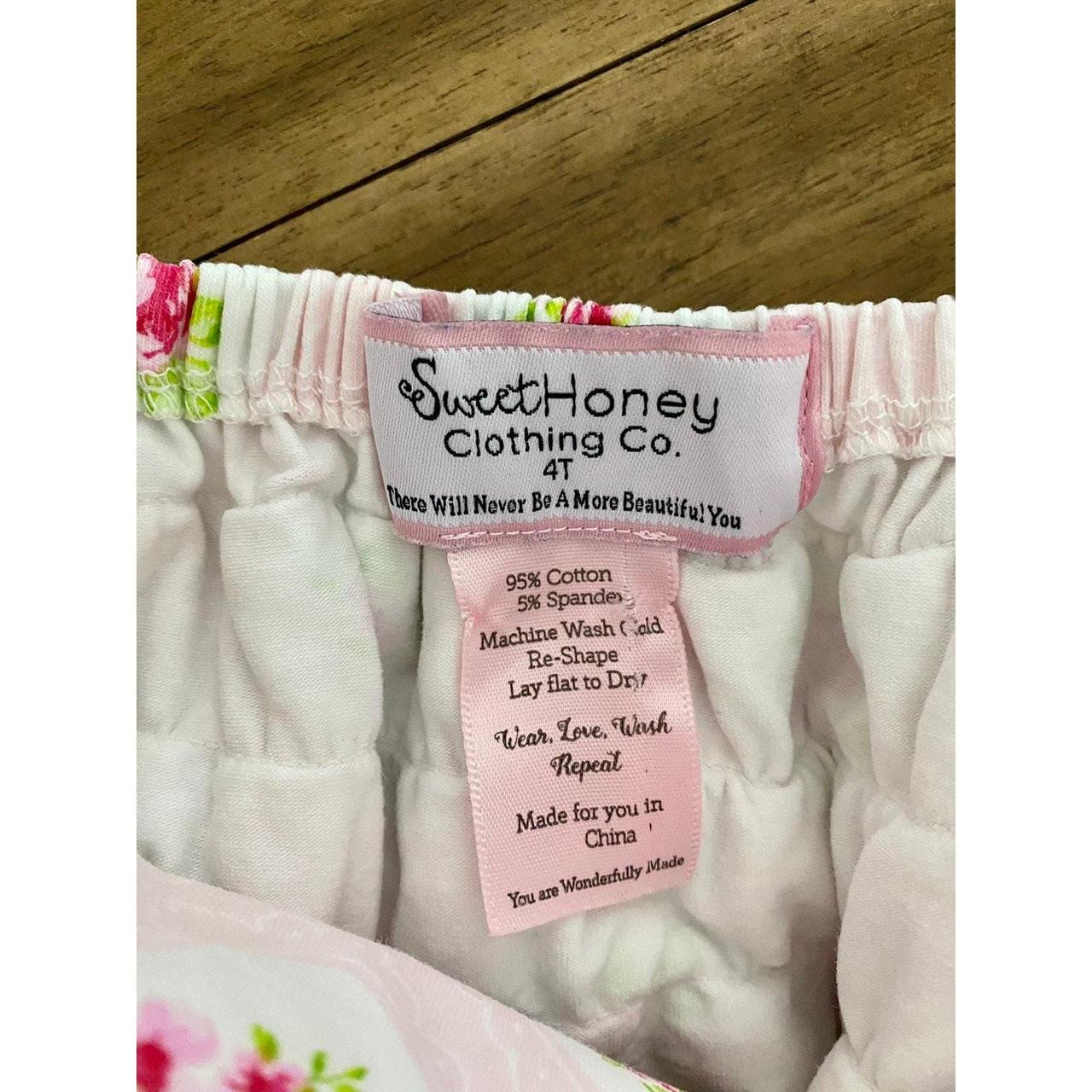 SweetHoney shops OG Pink Petal Knit Romper 4T