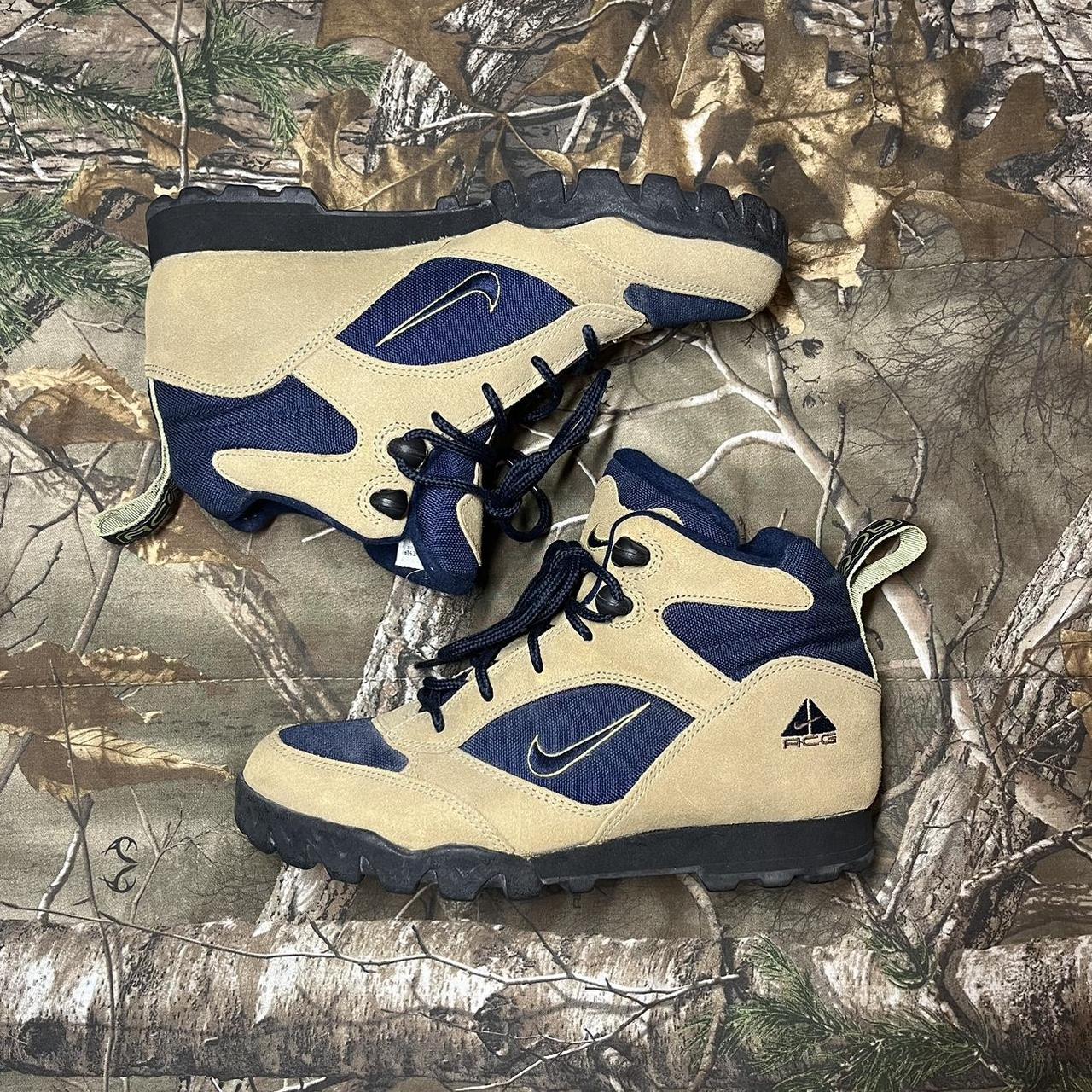 acg boots navy blue
