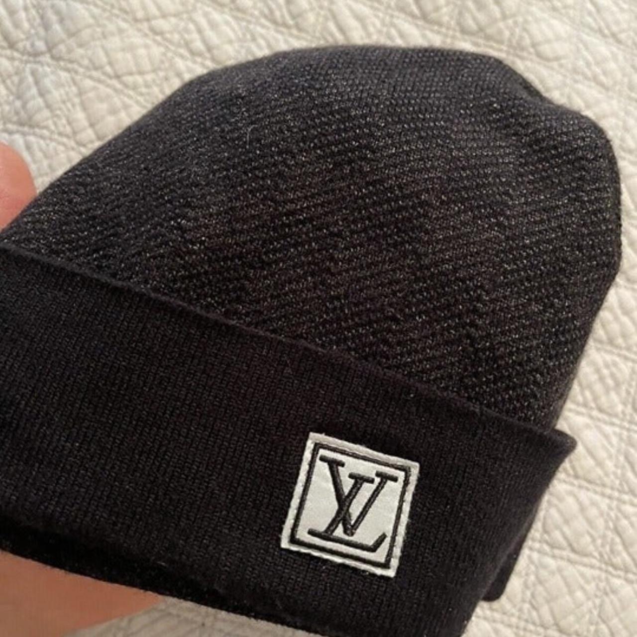 Louis Vuitton Beanie Black One Size Gently Worn - Depop