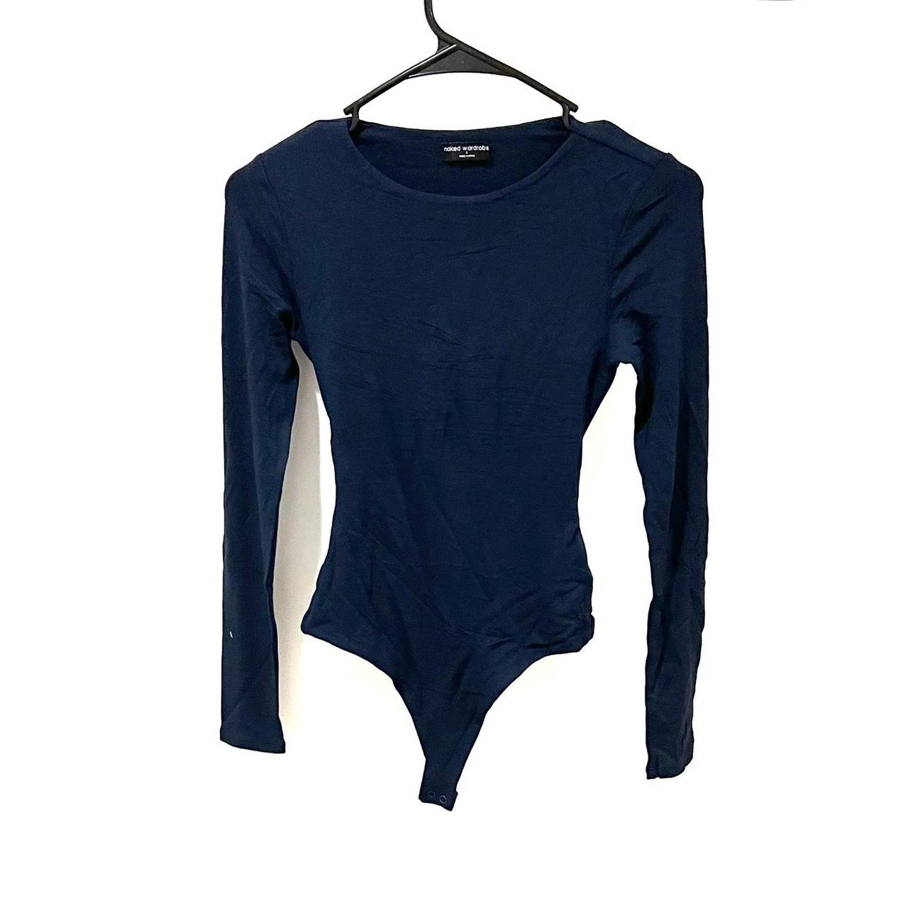 Naked Wardrobe Women Dark Blue Back Cut Out Long...