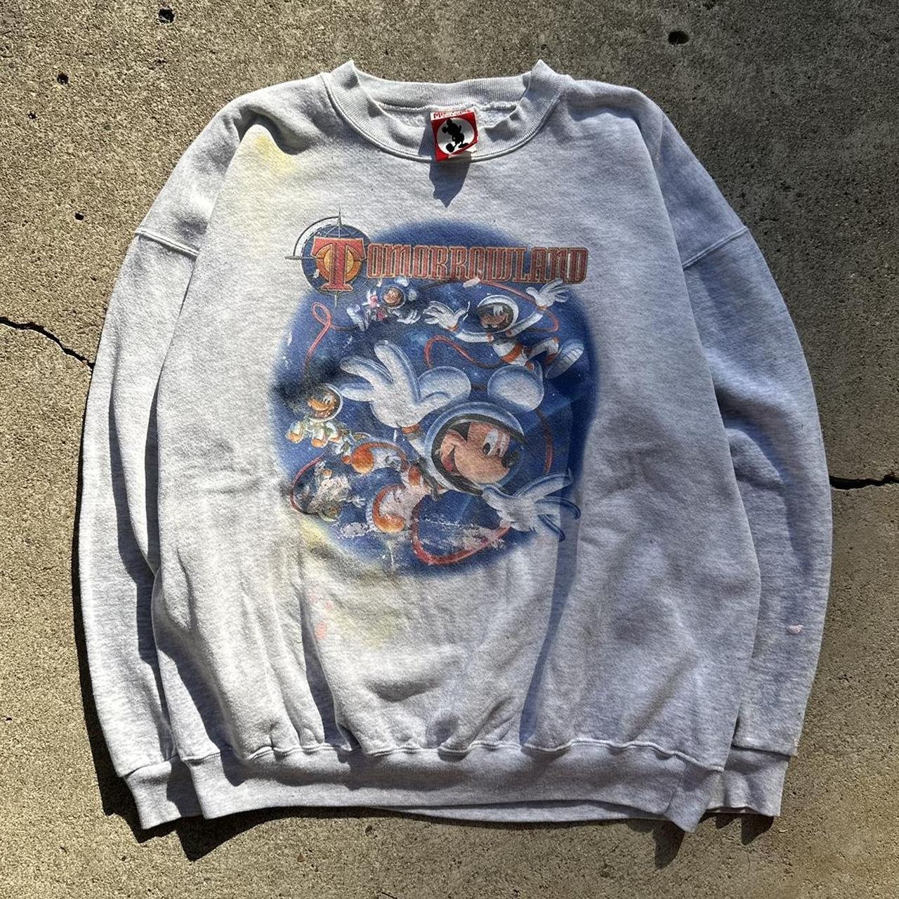Vintage RARE Disney Tomorrowland 90s Crewneck There | Depop
