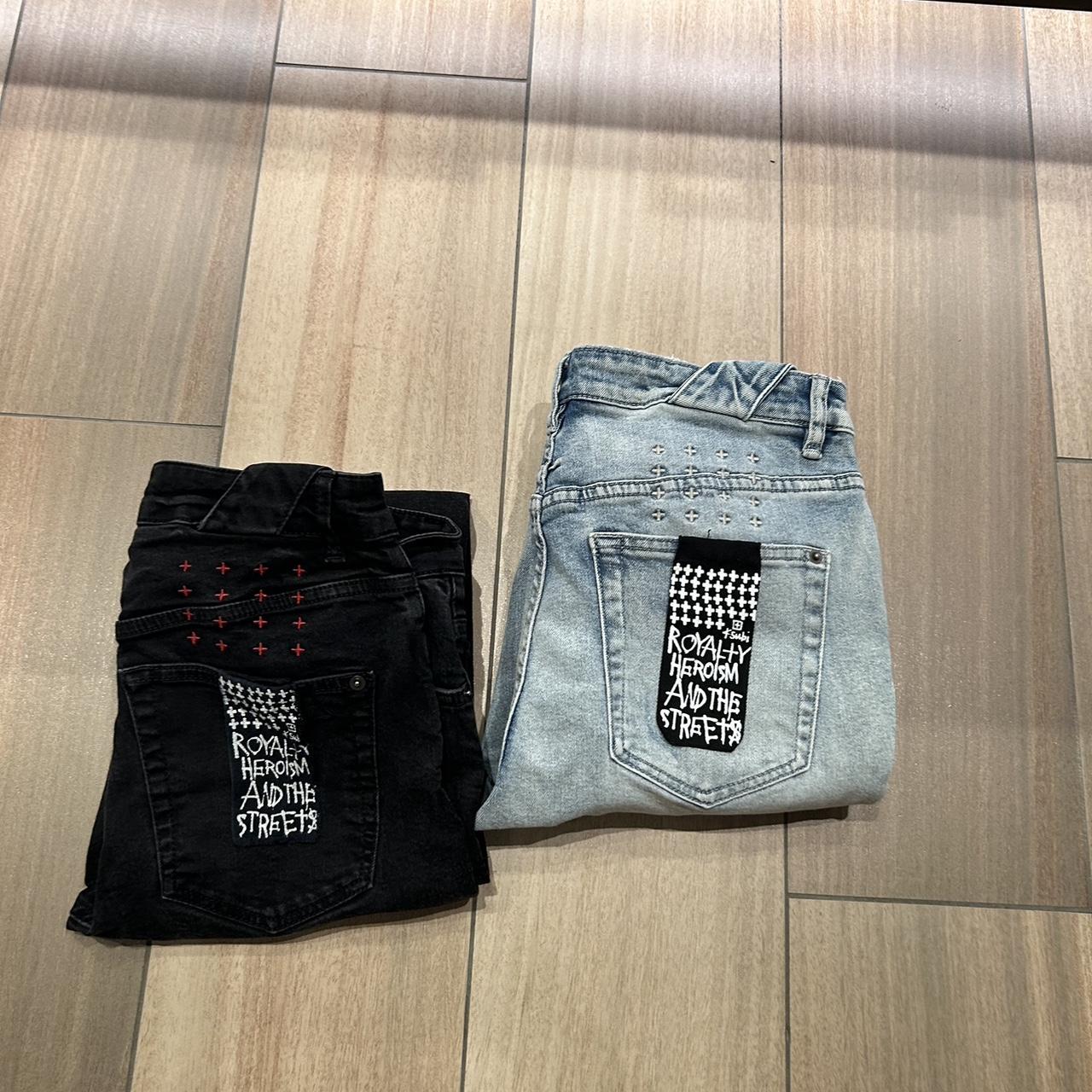 black and blue ksubi jeans (sizes 31 & 32) ksubi... Depop