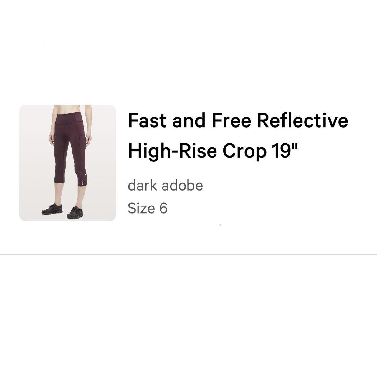 Fast and Free Reflective High-Rise Crop 19