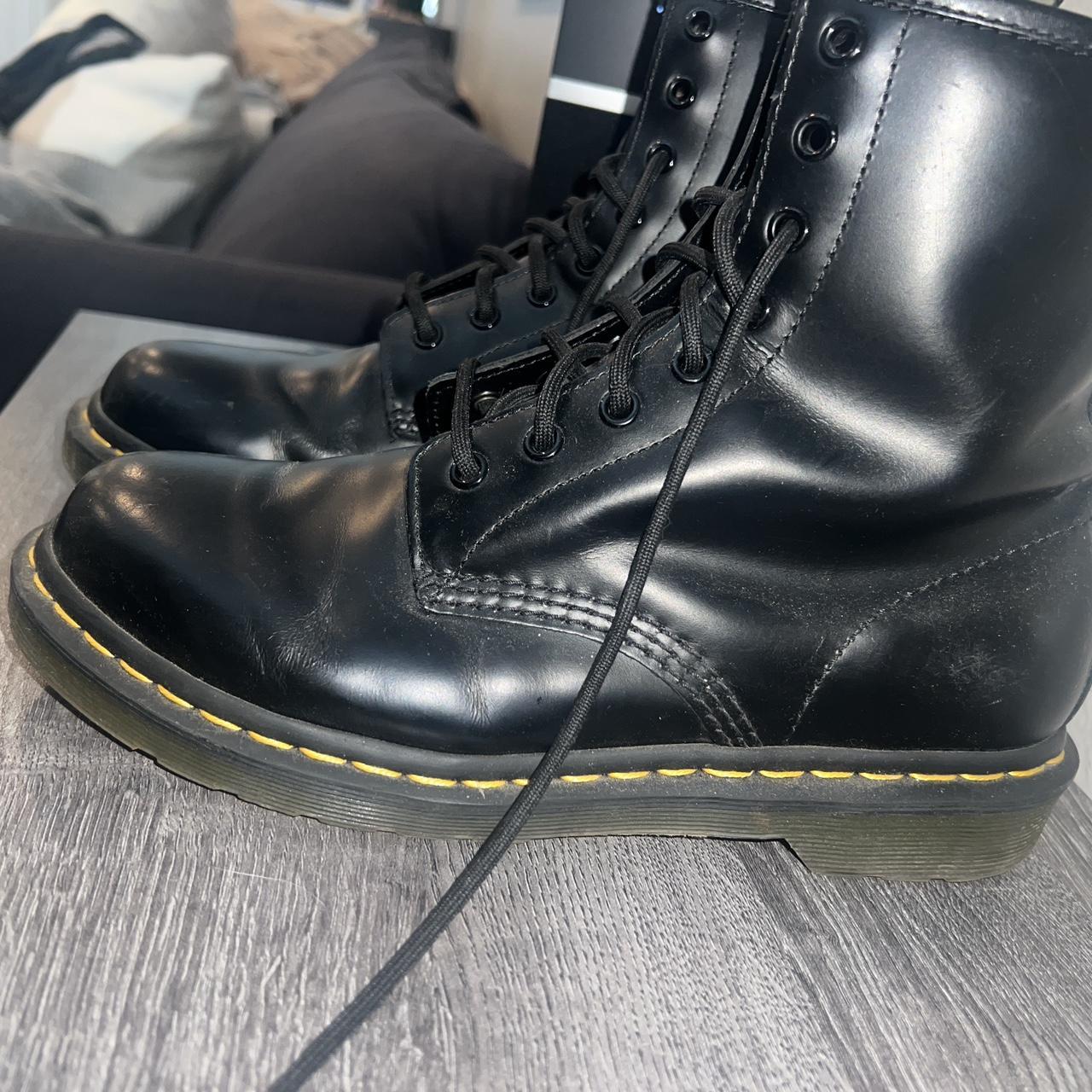 Doc Martin Leather Lace Up Boots Warn a few times... - Depop